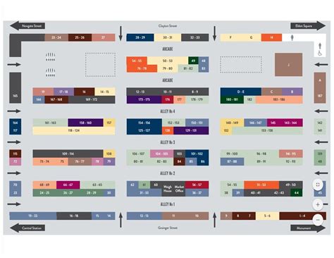 grainger market newcastle map